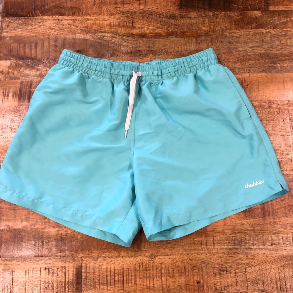 XL Seafoam Chubbies Swim Trunks 5.5”